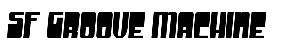 SF Groove Machine font preview
